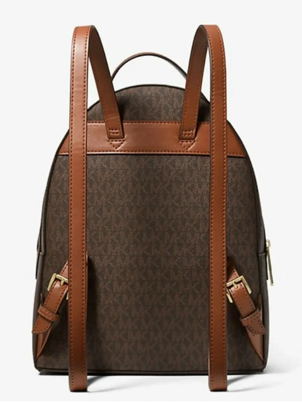 MICHEAEL KORS SHELIA MEDIUM LOGO BACKPACK BROWN